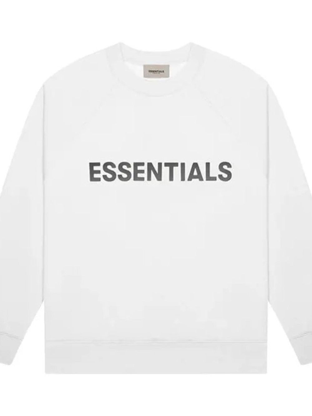 Fear Of God Essentials. White Crewneck Sweatshirt. Size L